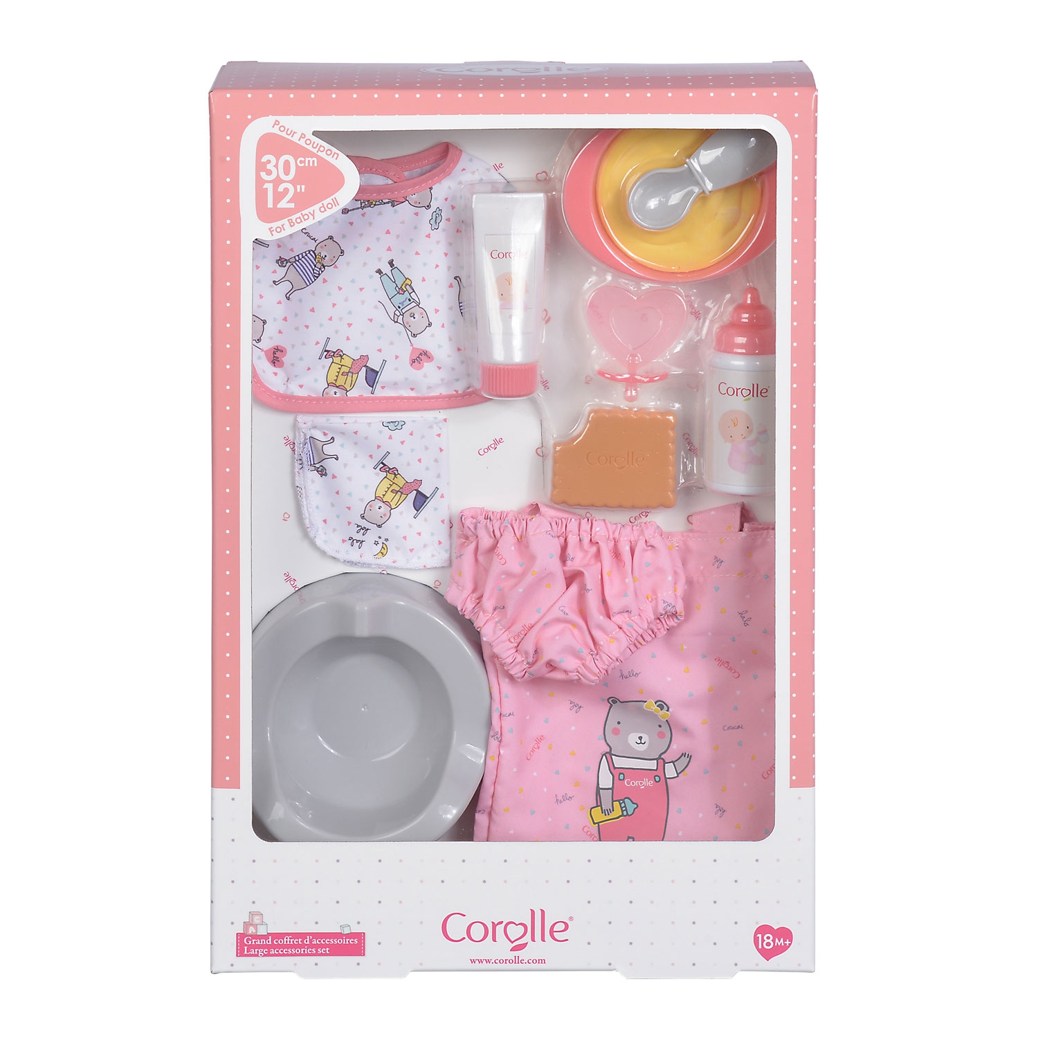 Accessoire set verschoonset koekje luier flesje papje potje