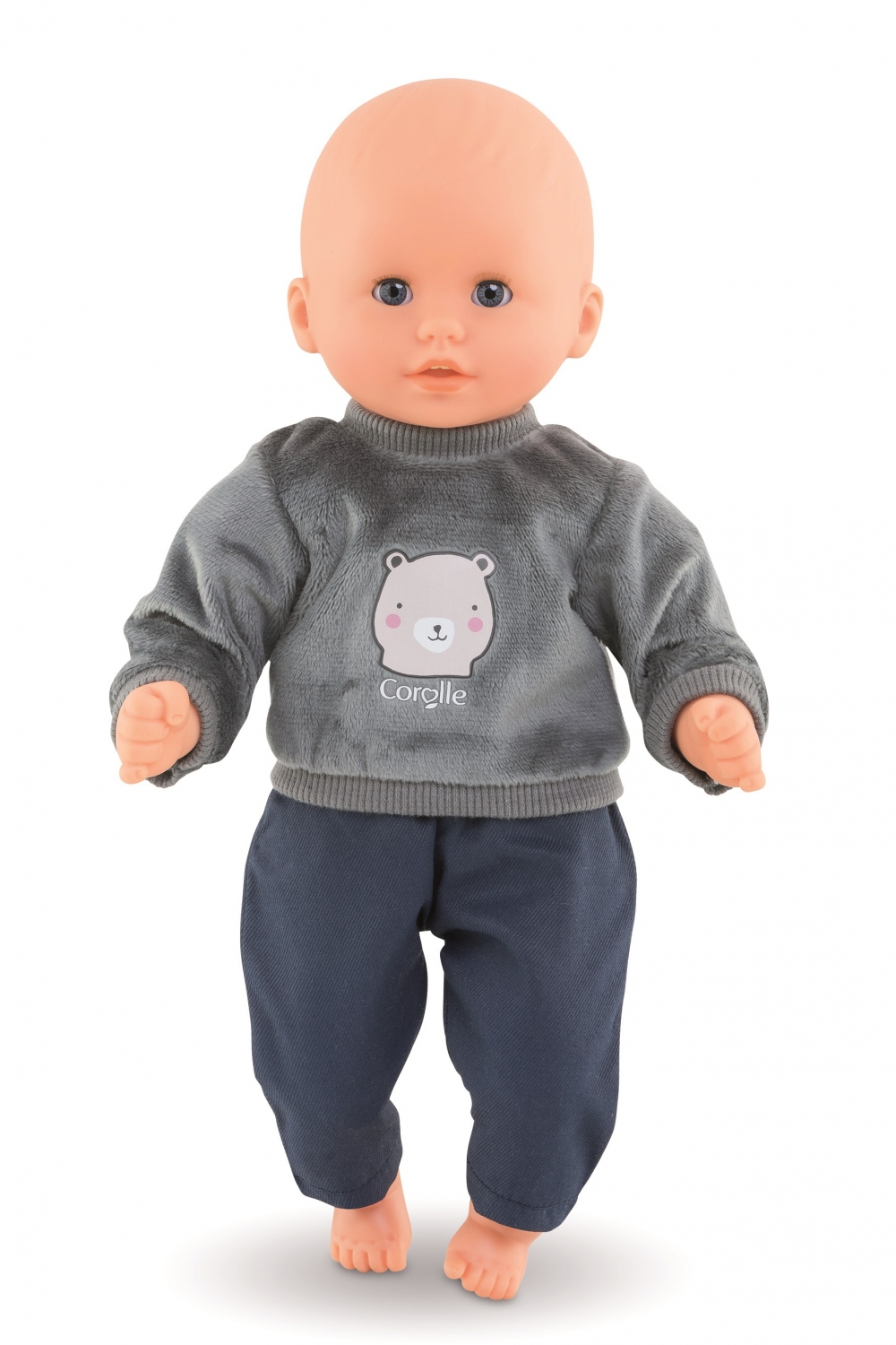 sweater bear, vest, poppenkleertjes babypop, 30cm pop kleertjes