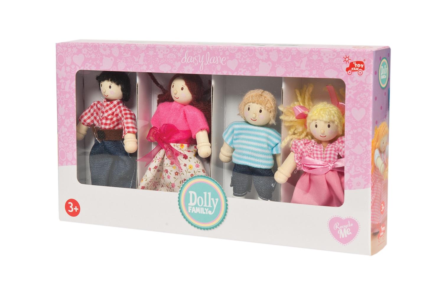 Vrouw eenheid school mijn familie, poppenhuispoppen familie, le toy van popjes, poppenhuis pop