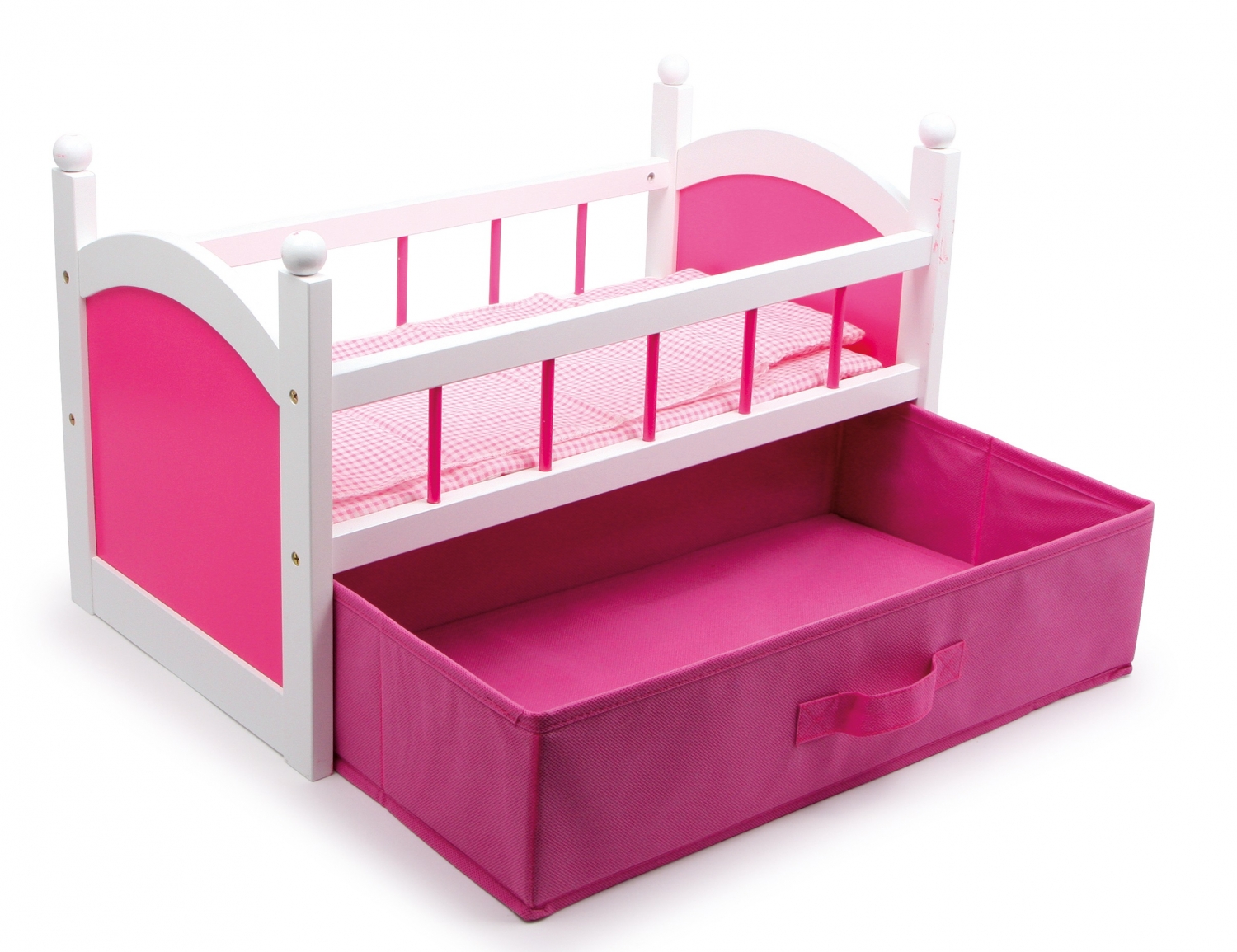 abortus NieuwZeeland mogelijkheid Leuk houten roze poppenbed met opberglade!