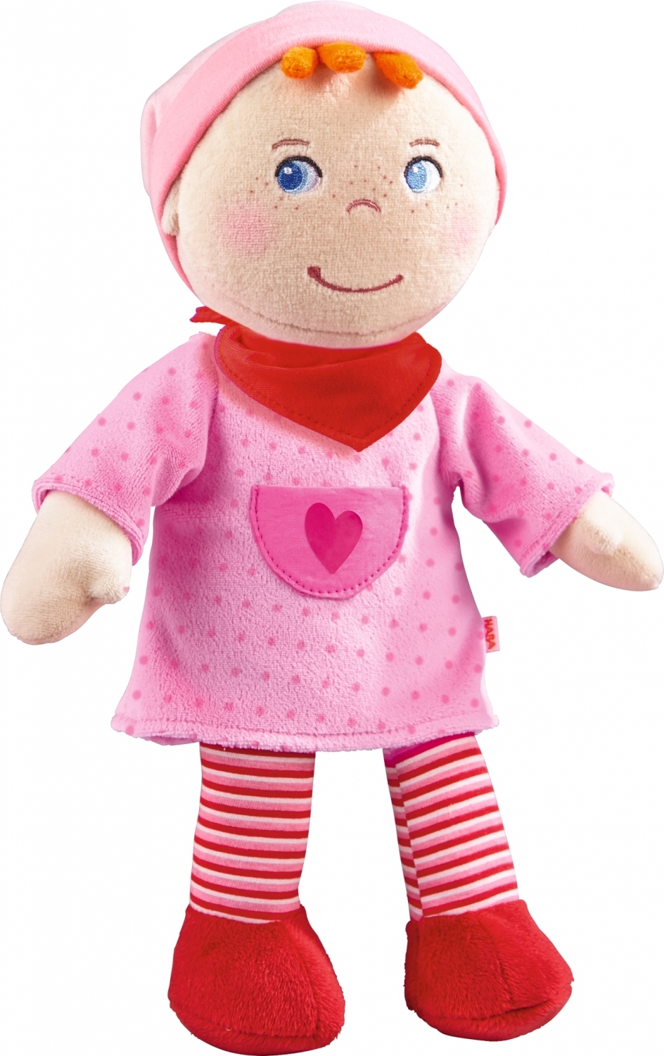 Inga is een lieve zachte knuffelpop van Haba. Haar favoriete kleur is