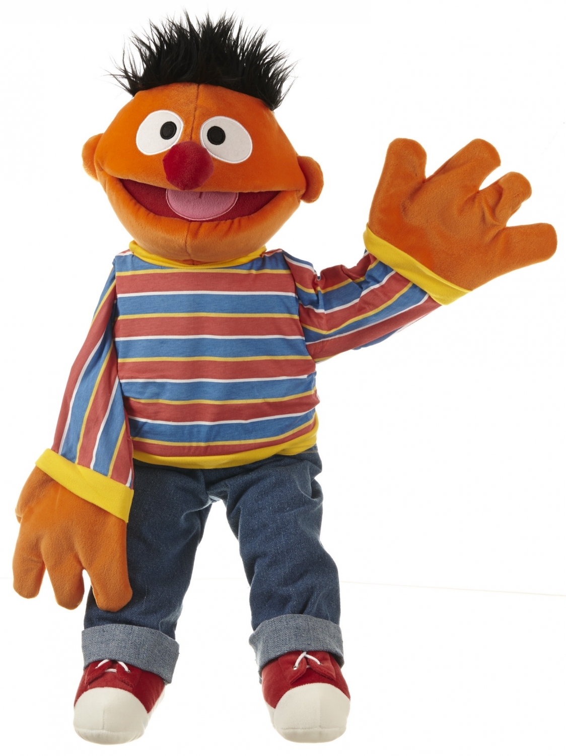 Beschuldigingen betrouwbaarheid Editor Ernie Sesamstraat, handpop Ernie, personage Sesamstraat, 65cm handpop