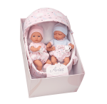 Tweeling poppen - 26cm - Arias