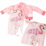 Babyset Flamingo 3delig - 30-33cm - Götz