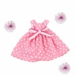 Roze stippen jurk - 45-50cm - Götz