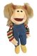 Handpop - Kleine Maja met jeans tuinbroek