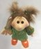 Handpop - kleine Emma met groen jurkje