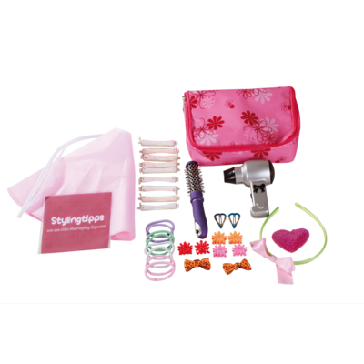 Poppentoilettas met haarverzorgingsset - Götz