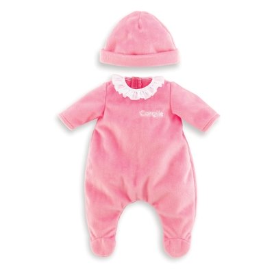 Corolle - Roze pyjama met muts - 30 cm