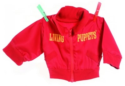 Kleding handpoppen - Rood vest - 65 cm
