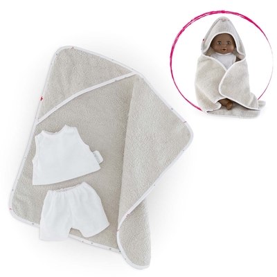 Corolle - Badcape met ondergoed - 30 cm