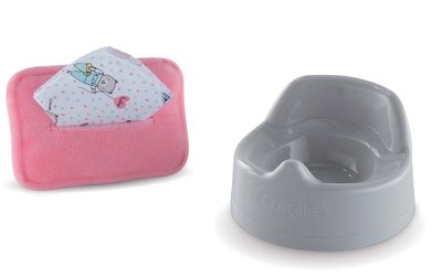 Corolle - Plaspotje met doekjes - 30cm