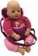 Poppendraagzak buik - Roze paars